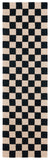 Safavieh Msr4760 Chelsea Hand Tufted 80% WOOL, 20% COTTON Contemporary Rug Black / Beige MSR4760Z-8