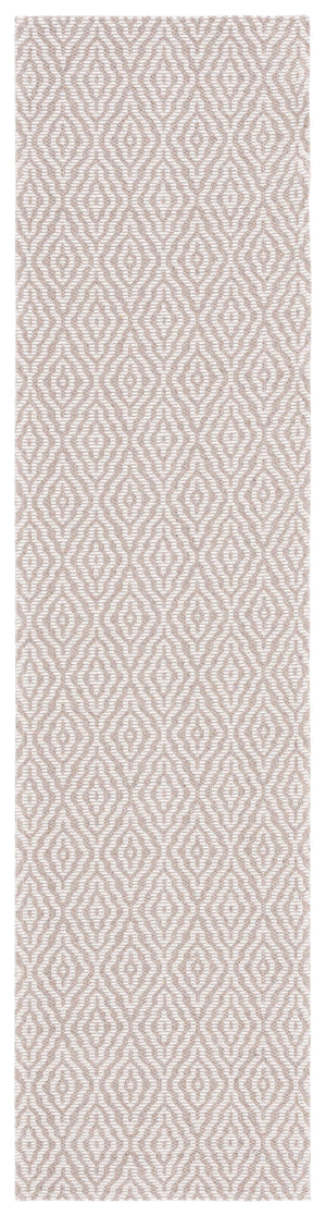 Safavieh Martha Stewart Cotton Area Rug: Elegant Geometric Design For Timeless Home Decor And Comfort Taupe ,Cream 100% Cotton Msr484e-25