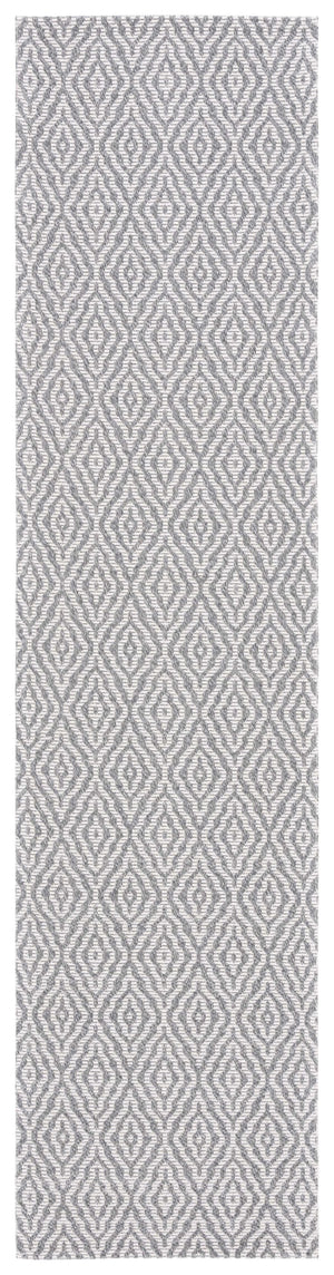 Safavieh Martha Stewart Cotton Area Rug: Elegant Geometric Design For Timeless Home Decor And Comfort Grey ,Ivory 100% Cotton Msr484f-4