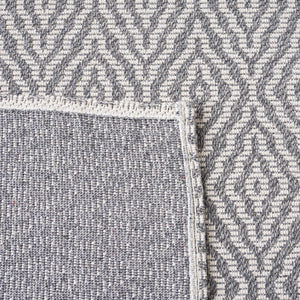 Safavieh Martha Stewart Cotton Area Rug: Elegant Geometric Design For Timeless Home Decor And Comfort Grey ,Ivory 100% Cotton Msr484f-4