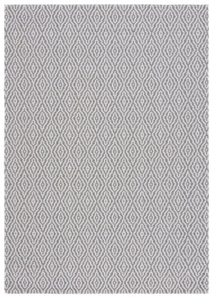 Safavieh Martha Stewart Cotton Area Rug: Elegant Geometric Design For Timeless Home Decor And Comfort Grey ,Ivory 100% Cotton Msr484f-4