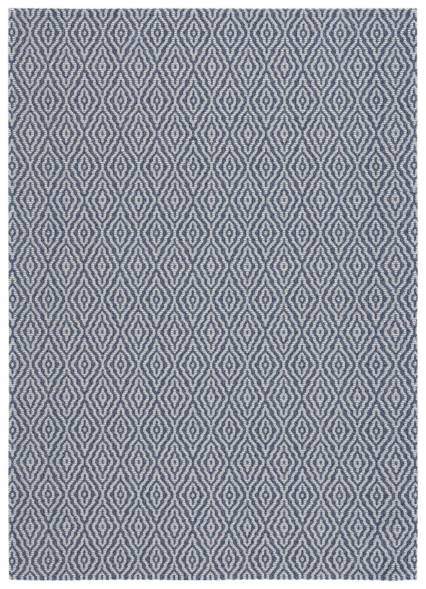 Safavieh Martha Stewart Cotton Area Rug: Elegant Geometric Design For Timeless Home Decor And Comfort Navy ,Light Grey 100% Cotton Msr484n-9