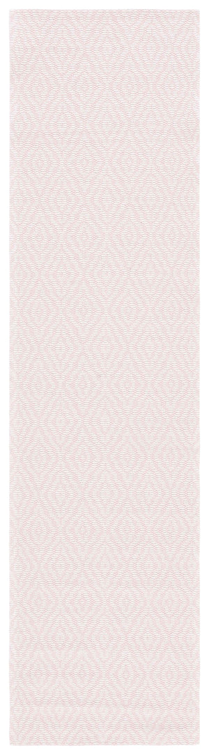 Safavieh Martha Stewart Cotton Area Rug: Elegant Geometric Design For Timeless Home Decor And Comfort Pink ,Ivory 100% Cotton Msr484u-28