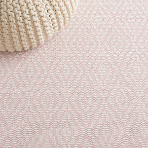Safavieh Martha Stewart Cotton Area Rug: Elegant Geometric Design For Timeless Home Decor And Comfort Pink ,Ivory 100% Cotton Msr484u-28