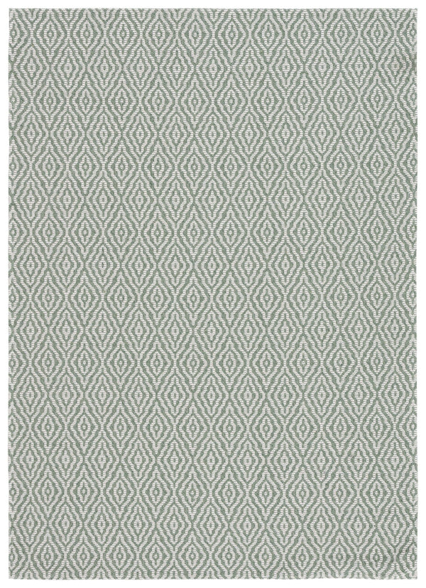 Safavieh Martha Stewart Cotton Area Rug: Elegant Geometric Design For Timeless Home Decor And Comfort Green ,Ivory 100% Cotton Msr484y-4