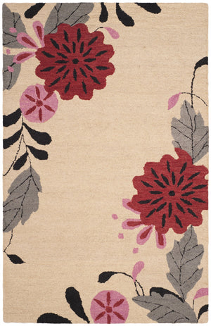 Safavieh Msr4871a Luxurious Hand-tufted Floral Area Rug - Elegant Wool Craftsmanship For Timeless Decor Ivory Wool Pile Msr4871a-3