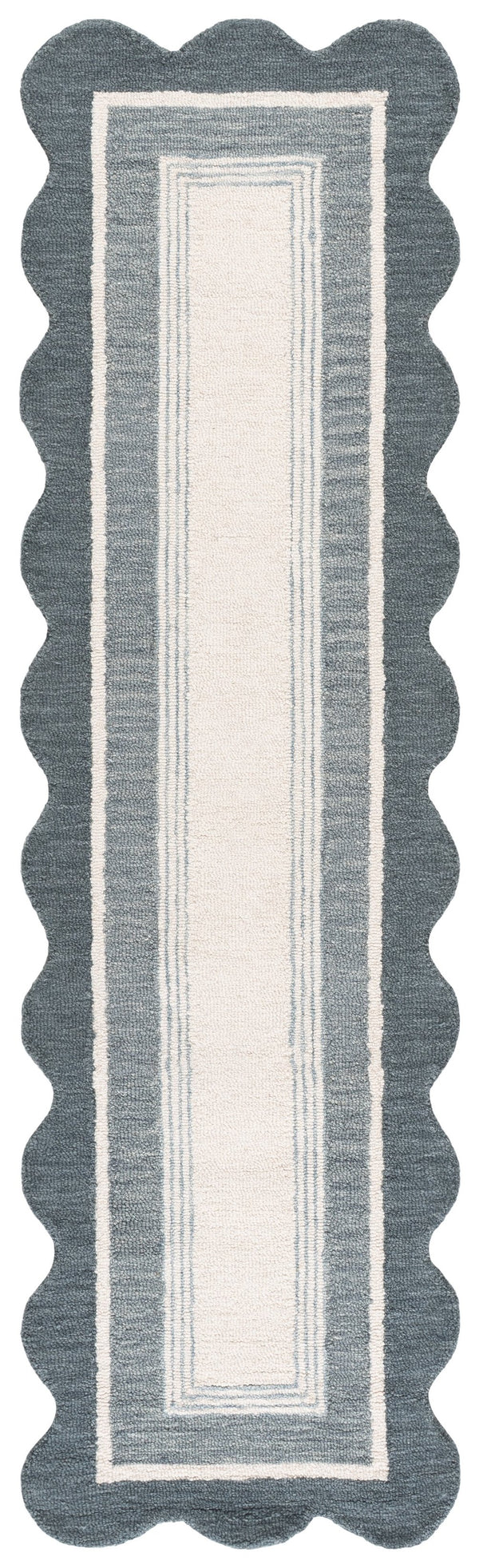 Safavieh Martha Hand-Tufted Wool-Cotton Area Rug In Soft Blue And Ivory — Artisanal Texture, Timeless Elegance 9'-0" x 12'-0" MSR4951M-912S