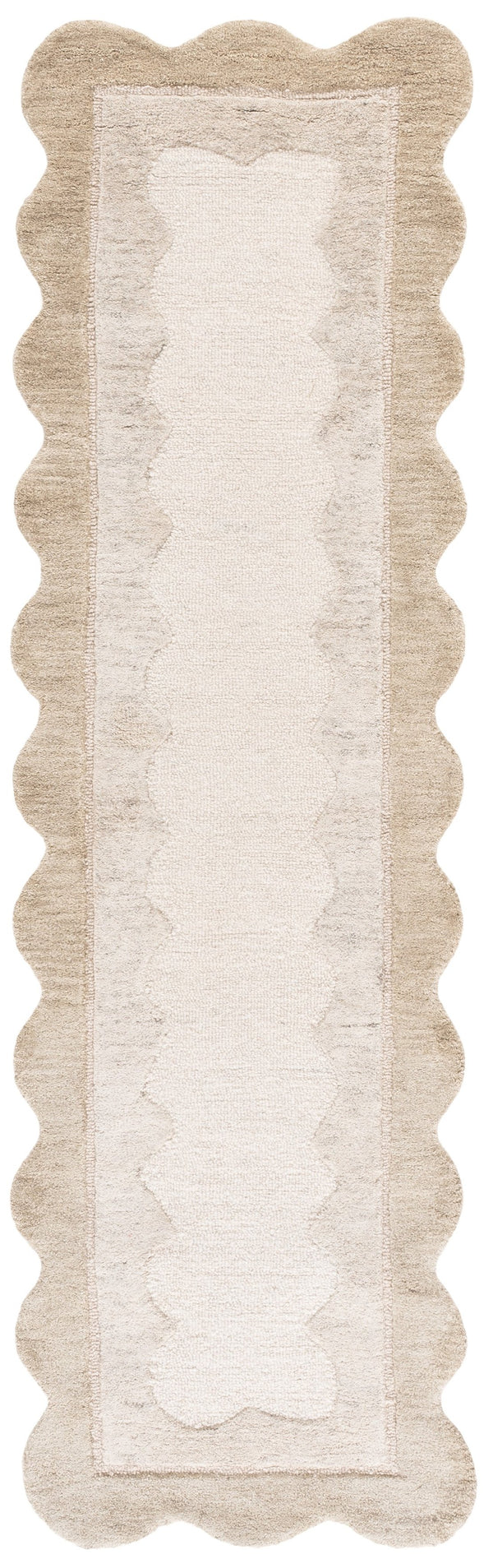 Safavieh Martha Hand-Tufted Beige Ivory Area Rug — Wool-Cotton Blend, Low-Profile Texture For Everyday Style 5'-0" x 8'-0" MSR4952B-58S
