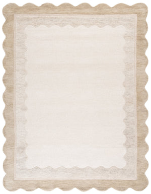 Safavieh Martha Hand-Tufted Beige Ivory Area Rug — Wool-Cotton Blend, Low-Profile Texture For Everyday Style 5'-0" x 8'-0" MSR4952B-58S