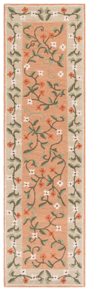 Safavieh Martha Hand-Tufted Wool-Cotton Rug In Rust And Grey — Low-Profile, Cozy Texture For Elegant Rooms 3'-0" x 5'-0" MSR4955P-3