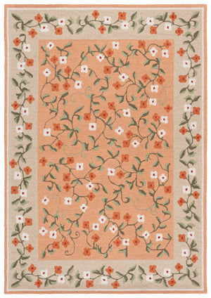 Safavieh Martha Hand-Tufted Wool-Cotton Rug In Rust And Grey — Low-Profile, Cozy Texture For Elegant Rooms 3'-0" x 5'-0" MSR4955P-3