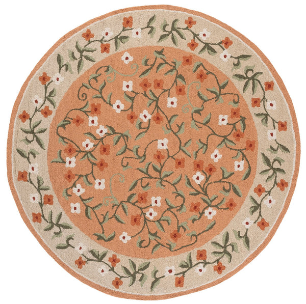 Safavieh Martha Hand-Tufted Rust & Grey Wool-Cotton Area Rug — Low Pile, Artisanal Warmth For Elegant Interiors 8'-0" x 10'-0" MSR4955P-8