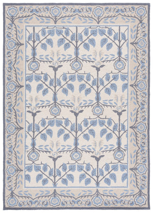 Safavieh Martha Hand‑Tufted Light Blue And Ivory Wool‑Cotton Rug — Soft, Low‑Pile Artisanal Texture For Calm Spaces 3'-0" x 5'-0" MSR4956J-3