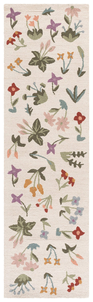 Safavieh Martha Hand-Tufted Wool-Cotton Area Rug In Ivory & Green — Subtle Floral Motif, Durable Luxury 8'-0" x 10'-0" MSR4957A-8
