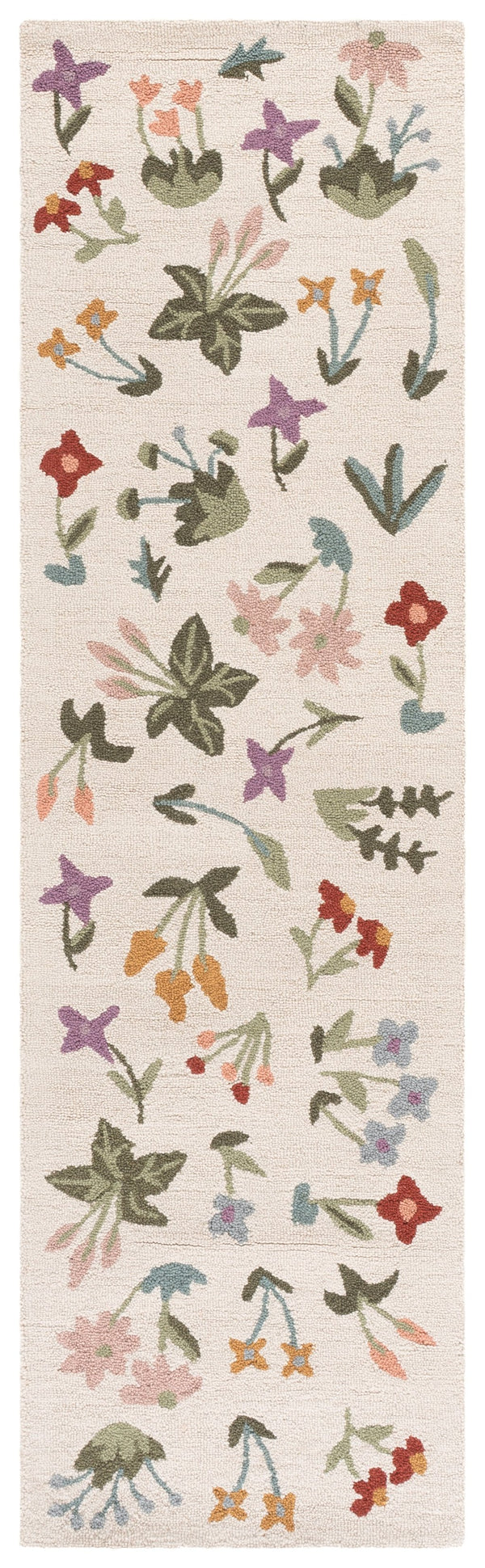 Safavieh Martha Hand-Tufted Wool-Cotton Area Rug In Ivory & Green — Subtle Floral Motif, Durable Luxury 8'-0" x 10'-0" MSR4957A-8