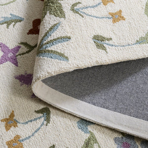 Safavieh Martha Hand-Tufted Wool-Cotton Area Rug In Ivory & Green — Subtle Floral Motif, Durable Luxury 8'-0" x 10'-0" MSR4957A-8
