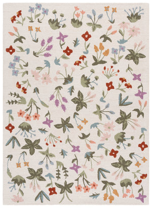 Safavieh Martha Hand-Tufted Wool-Cotton Area Rug In Ivory & Green — Subtle Floral Motif, Durable Luxury 8'-0" x 10'-0" MSR4957A-8