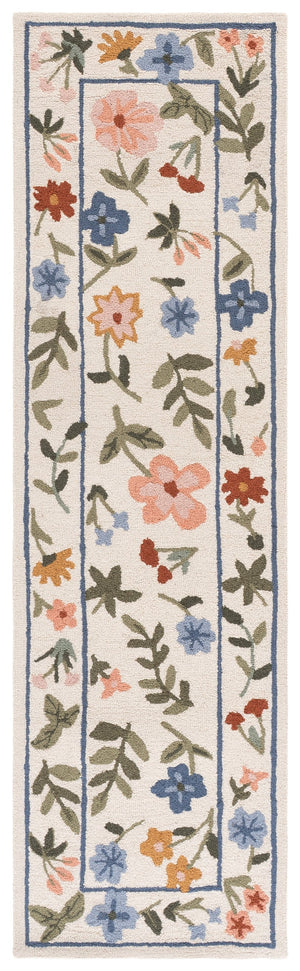 Safavieh Martha Hand‑Tufted Round Ivory & Green Wool Rug — Plush 3/8" Pile, Floral Motif, Timeless Craftsmanship 6'-0" x 6'-0" MSR4959A-6R