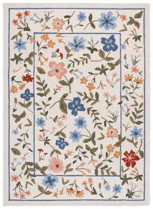 Safavieh Martha Hand‑Tufted Round Ivory & Green Wool Rug — Plush 3/8" Pile, Floral Motif, Timeless Craftsmanship 6'-0" x 6'-0" MSR4959A-6R