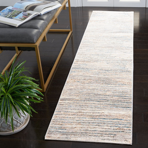 Safavieh Martha Stewart Transitional Runner Rug - Elegant Turkish Design In Serene Grey And Blue Hues Grey ,Blue 60% Polypropylene 40% Polyester Msr518h-2435