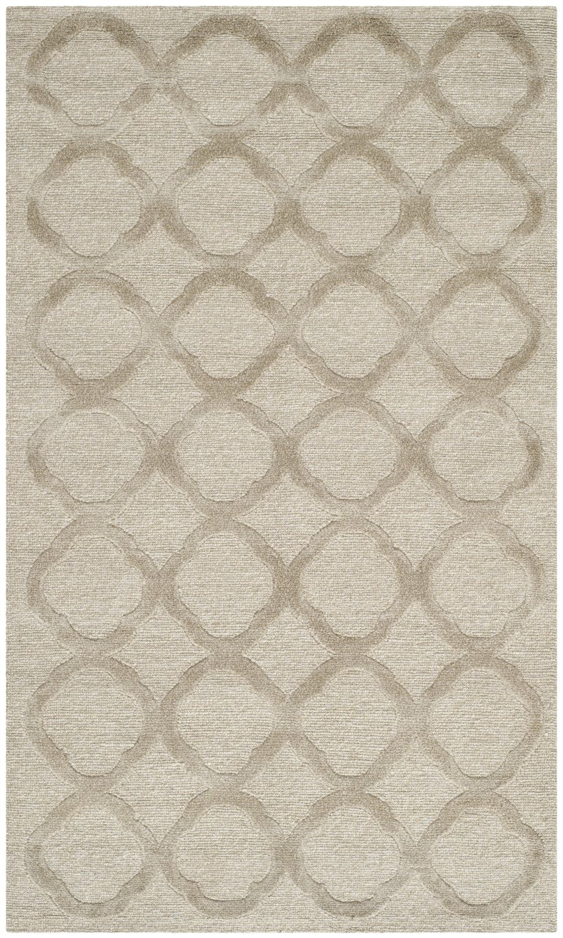 Safavieh Ms Signet Mist Accent Rug – Elegant 2'6" X 4'3" Geometric Design In Soft Hues For Contemporary Spaces Mist Silk & Wool Pile Msr5368c-3