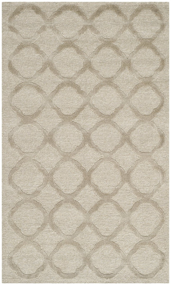 Safavieh Ms Signet Mist Accent Rug – Elegant 2'6" X 4'3" Geometric Design In Soft Hues For Contemporary Spaces Mist Silk & Wool Pile Msr5368c-3