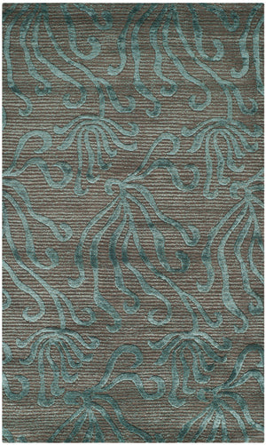 Safavieh Ms Exquisite Area Rug - Luxurious Silk And Wool Blend With Elegant Organic Patterns For Any Room Lagoon Silk & Wool Pile Msr5424d-4