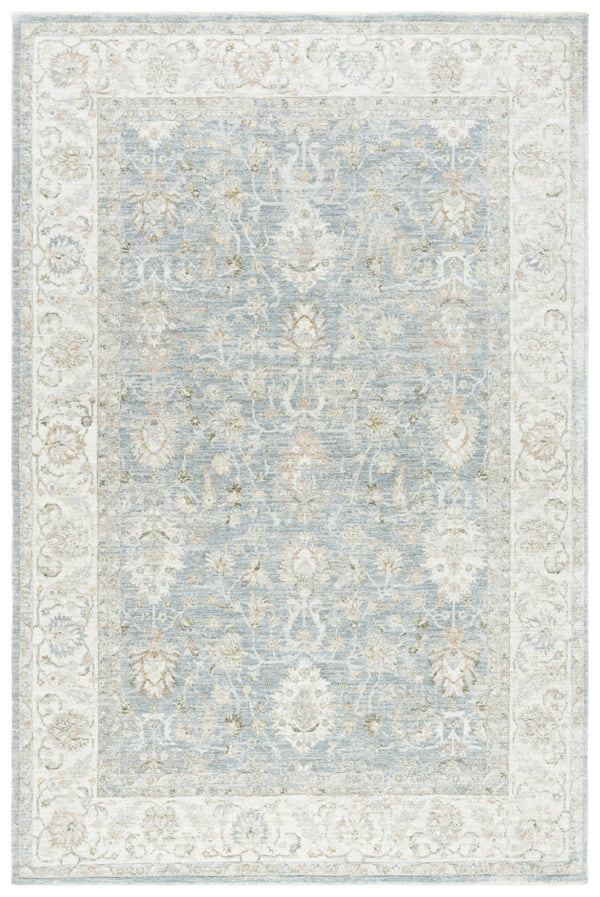 Safavieh April Ivory And Blue Floral-Traditional Area Rug — Power-Loomed Polyester/Cotton, Soft Durable Elegance 2'-6" x 4'-0" MSR6210B-24