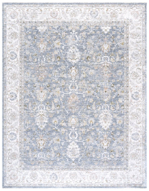 Safavieh April Ivory And Blue Floral-Traditional Area Rug — Power-Loomed Polyester/Cotton, Soft Durable Elegance 2'-6" x 4'-0" MSR6210B-24