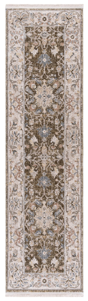 Safavieh April 212A Ivory Green Floral Area Rug — Power-Loomed Polyester-Cotton Blend, Durable Elegance 2'-6" x 8'-0" MSR6212A-28