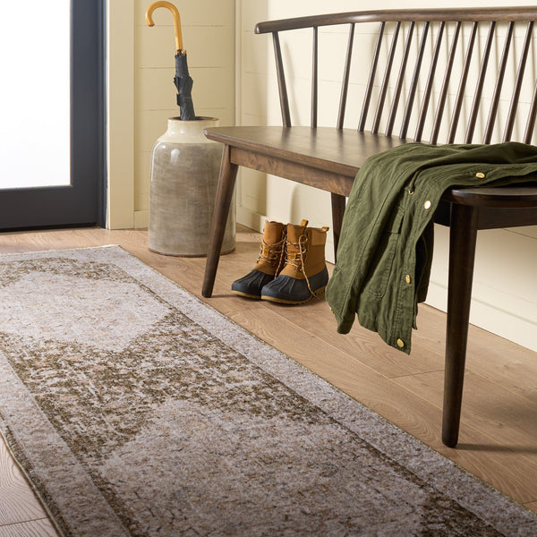 Safavieh April Timeless Oriental-Traditional Area Rug In Ivory And Sage—Durable Power-Loomed, Soft-Touch Fibers, Stain-Resistant Elegance For Living Rooms And Formal Spaces 2'-6" x 4'-0" MSR6218A-24