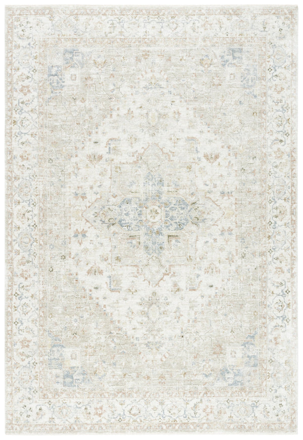 Safavieh April Timeless Oriental-Traditional Area Rug In Ivory And Sage—Durable Power-Loomed, Soft-Touch Fibers, Stain-Resistant Elegance For Living Rooms And Formal Spaces 2'-6" x 4'-0" MSR6218A-24