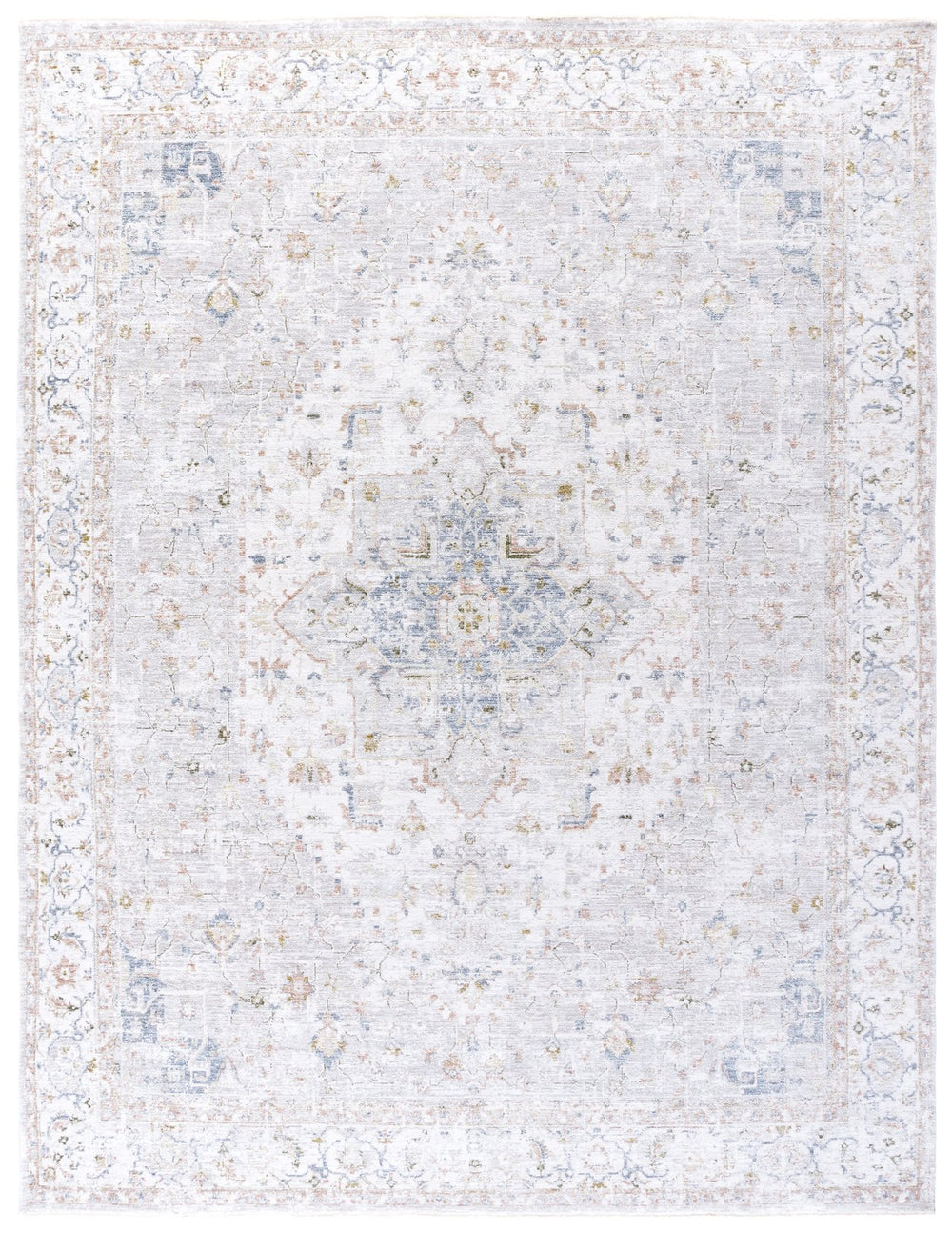 Safavieh April Timeless Oriental-Traditional Area Rug In Ivory And Sage—Durable Power-Loomed, Soft-Touch Fibers, Stain-Resistant Elegance For Living Rooms And Formal Spaces 2'-6" x 4'-0" MSR6218A-24