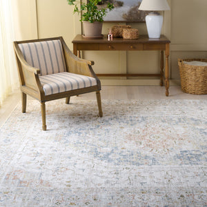 Safavieh April 218B Area Rug — Ivory And Grey Oriental-Traditional Design, Plush Cotton-Blend Durability 2'-6" x 4'-0" MSR6218B-24