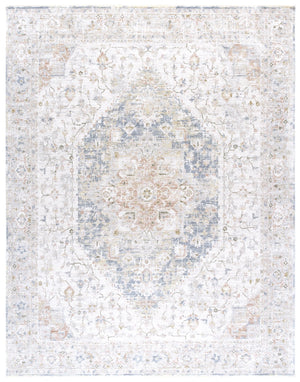 Safavieh April 218B Area Rug — Ivory And Grey Oriental-Traditional Design, Plush Cotton-Blend Durability 2'-6" x 4'-0" MSR6218B-24