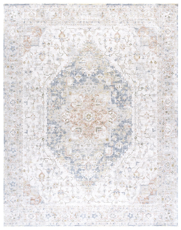 Safavieh April 218B Area Rug — Ivory And Grey Oriental-Traditional Design, Plush Cotton-Blend Durability 2'-6" x 4'-0" MSR6218B-24