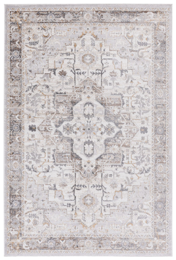 Safavieh Msr Mulberry 5X7 Ivory Light Grey Area Rug — Low-Profile 3/8" Pile, Turkish Power-Loomed Durability, Soft Blend MSR6410B-5