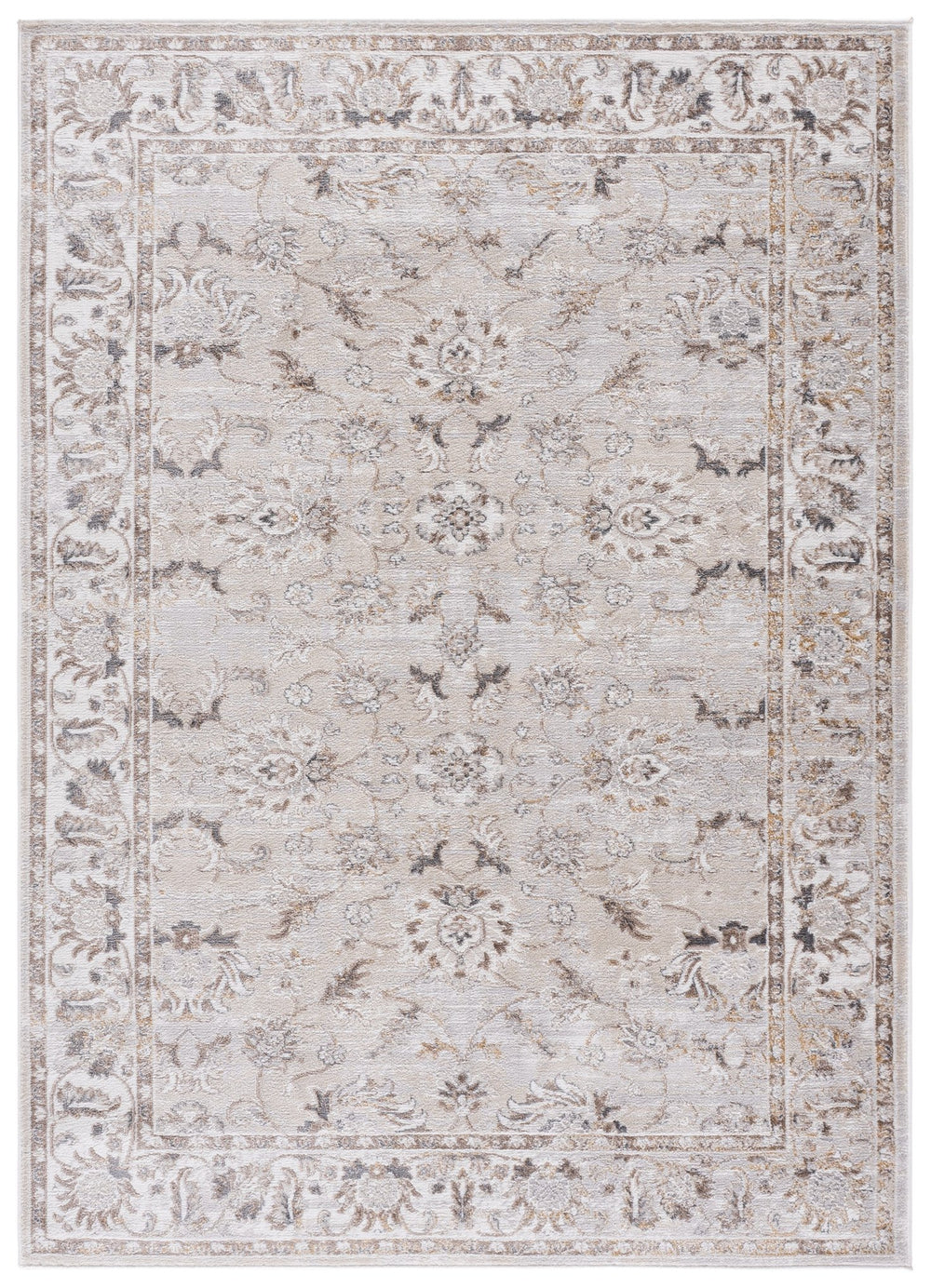 Safavieh Msr Mulberry 5X7 Ivory Taupe Area Rug — Low-Profile 3/8" Pile, Power-Loomed Turkey, Durable Neutral Elegance MSR6412A-5