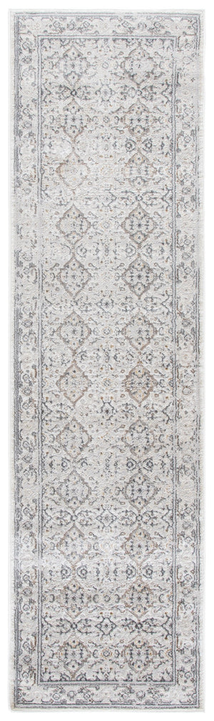 Safavieh Msr Mulberry 6416A Ivory Light Grey 5X7 Low Pile Area Rug – Power-Loomed Turkey, Durable Soft Blend MSR6416A-5