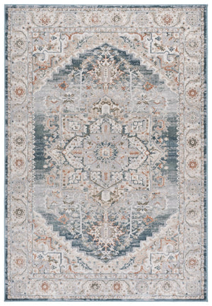 Safavieh Martha Maven 5X7 Blue Grey Area Rug — Low-Profile 3/8" Pile, Power-Loomed Turkey, Stain-Resistant Elegance MSR751N-5