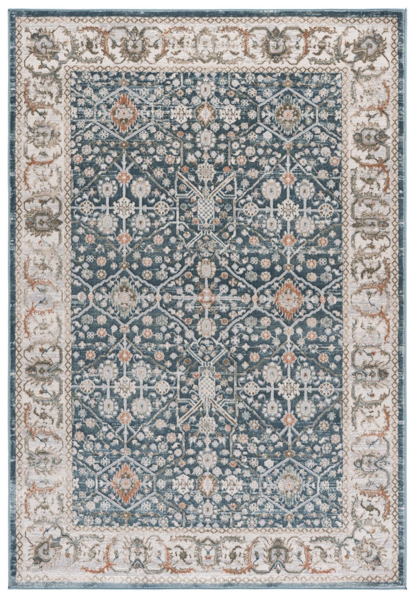 Safavieh Martha 5X7 Blue Grey Area Rug - Power-Loomed Turkey, Low-Profile 3/8" Pile, Stain-Resistant Durable Style MSR752M-5