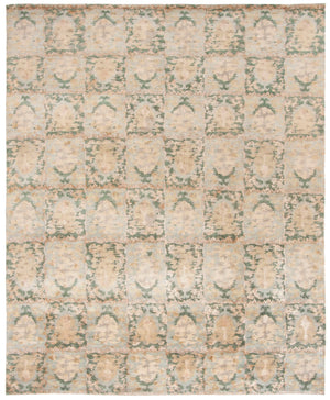 Safavieh Ms Reflection Rug: Hand-knotted Luxury From Nepal In Ethereal Aqua Tones For Timeless Elegance Water 90% Wool,10% Silk Msr8625b-cnr