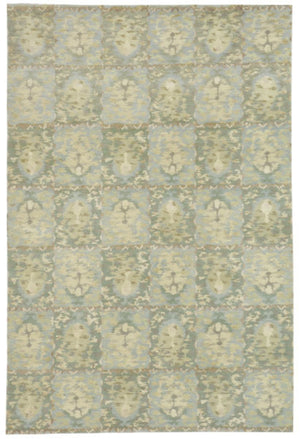 Safavieh Ms Reflection Rug: Hand-knotted Luxury From Nepal In Ethereal Aqua Tones For Timeless Elegance Water 90% Wool,10% Silk Msr8625b-cnr