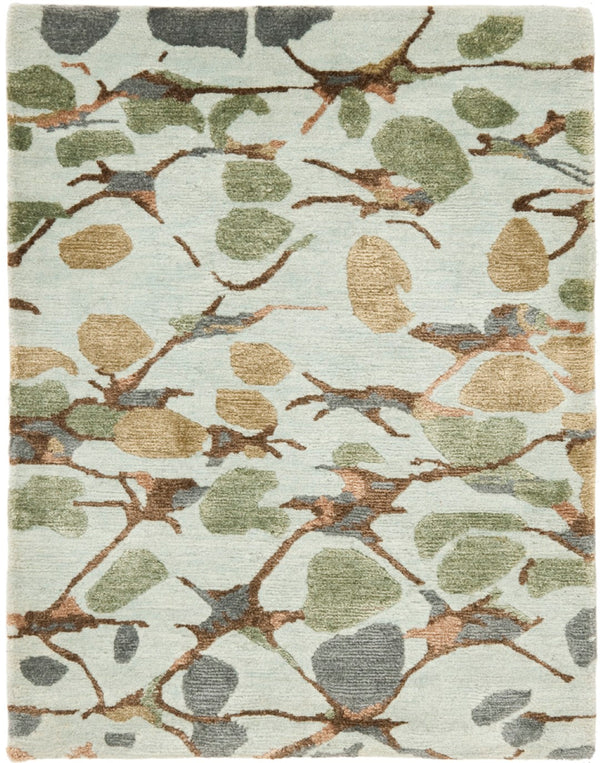 Safavieh Msr Hand-knotted Area Rug - Timeless Luxury With Intricate Floral Motifs For Elegant Home Decor S.House Slt Blu 90% Wool,10% Silk Msr8641a-cnr