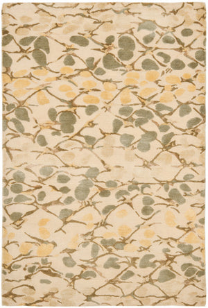 Safavieh Msr Hand-knotted Area Rug - Timeless Luxury With Intricate Floral Motifs For Elegant Home Decor B Wheat F Bge 90% Wool,10% Silk Msr8641c-cnr