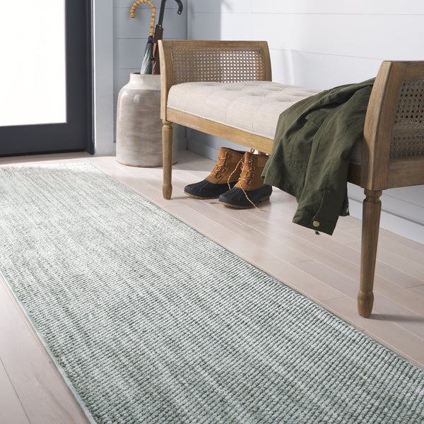 Safavieh Martha Elegant Power-loomed Area Rug For Luxurious Comfort And Timeless Sophistication In Any Space Green 78% Polyester,14% Cotton,8% Latex Msr920y-9