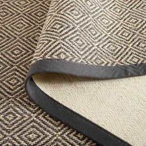 Safavieh Msr9441 Natural Fiber Power Loomed  Rug Natural / Dark Grey 9' x 12'