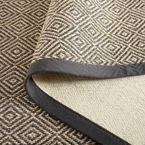 Safavieh Msr9441 Natural Fiber Power Loomed  Rug Natural / Dark Grey 8' x 10'