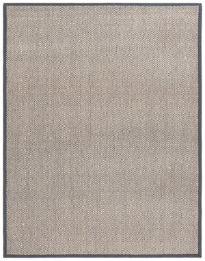 Safavieh Msr9441 Natural Fiber Power Loomed  Rug Natural / Dark Grey 9' x 12'