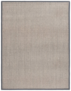 Safavieh Msr9441 Natural Fiber Power Loomed  Rug Natural / Dark Grey 8' x 10'